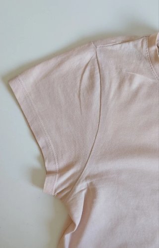Camiseta holgada rosa claro