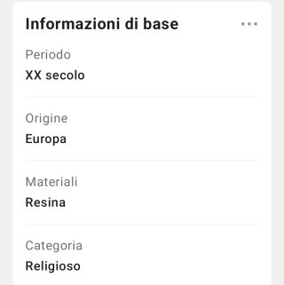 Crocefisso INRI in resina