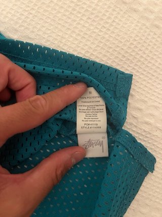 Canotta Stüssy Tg. M Verde Acqua e Viola
