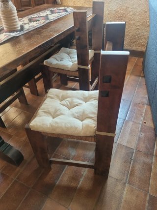 Mesa de txoko de madera