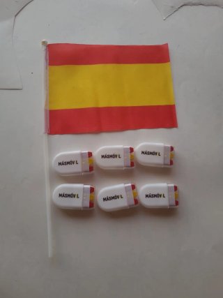 Bandera España y 6 lápices MÁSMÓVIL
