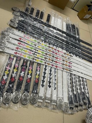Cinture Chrome Hearts 110cm Nere e Bianche