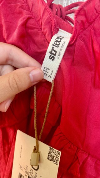 Top tirantes rojo Stradivarius Talla S