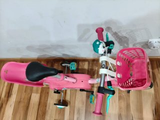 Bicicleta niña Btwin rosa unicornio