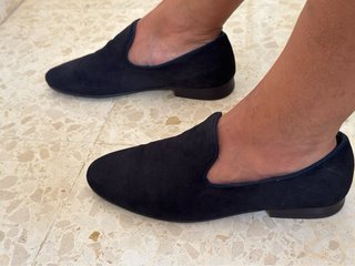 Zapatos de vestir Zara azul oscuro para hombre