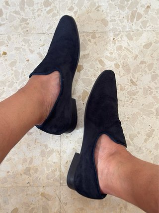 Zapatos de vestir Zara azul oscuro para hombre