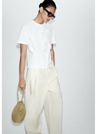 Bolso bombonera Zara Dorado