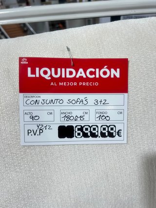 Sofá 3+2 Beige