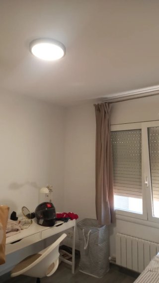 Plafón LED Circular Gris y Blanco