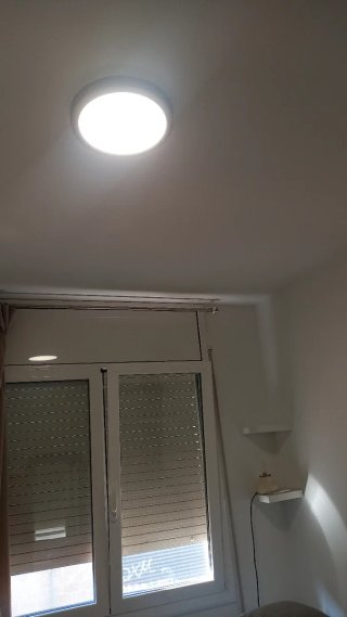 Plafón LED Circular Gris y Blanco