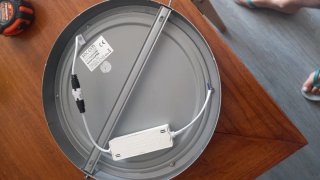 Plafón LED Circular Gris y Blanco