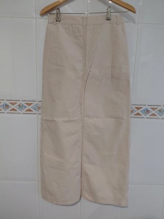 Falda Larga Beige Talla L