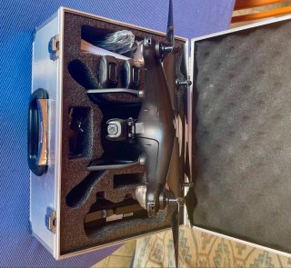 Dron Potensic Negro/Plateado sin usar