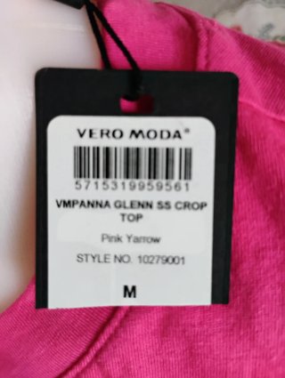 Crop top fucsia annodato