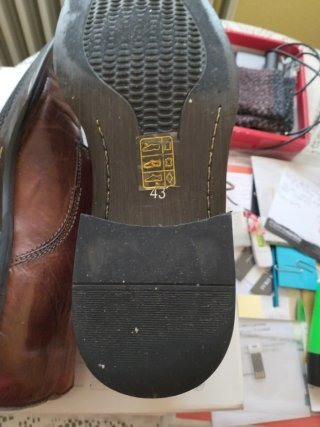 Zapatos de piel con cordones hombre Talla 43