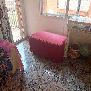 Puf Cama Plegable Rojo