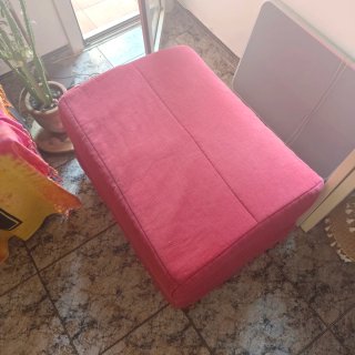 Puf Cama Plegable Rojo