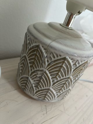 Juego 2 lámparas de mesa cerámica