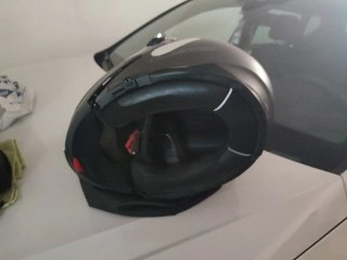 Casco modular de moto