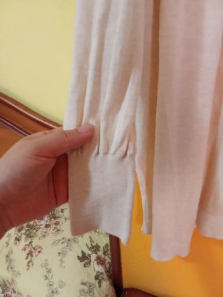 Abrigo beige talla única