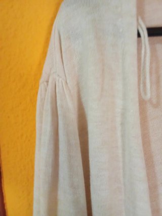 Abrigo beige talla única