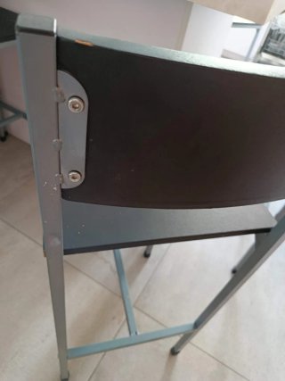 Set de 5 Taburetes altos estilo industrial - Metal