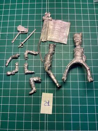 Figuras de plomo militares