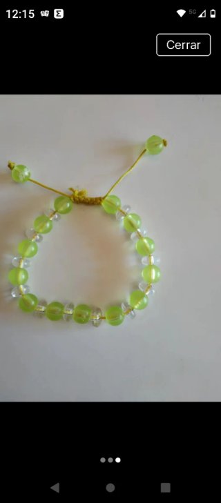 Pulsera nudo corredizo azul y blanco