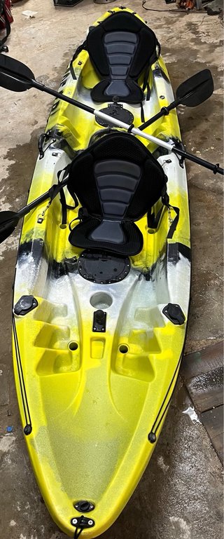 Kayak 3 plazas amarillo