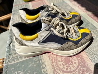 Sneakers Gucci Beige e Blu