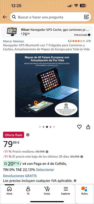 Navegador GPS 7 Bluetooth Camiones