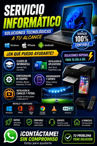 Servicio Informático PC, Móvil y TV