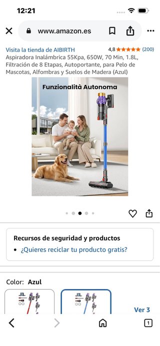 AIBIRTH Y9 Aspirador Sin Cable