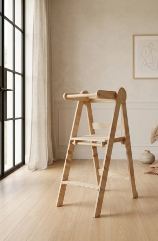 Torre di apprendimento pieghevole Montessori a 3 altezze