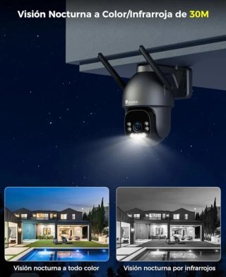 Cámara Vigilancia Exterior Ctronics 4K