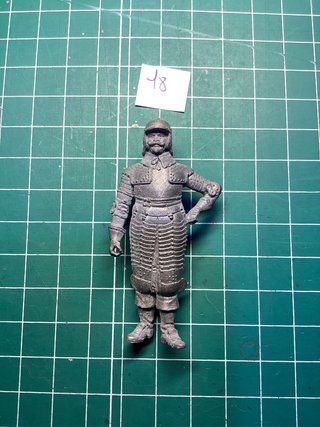Figura de plomo militar