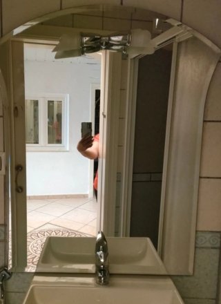Espejo cuarto de baño con dos focos