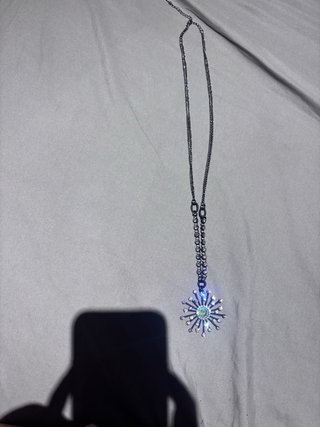Collar con colgante de estrella plateado