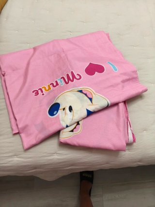 Funda y Sábana Minnie Rosa