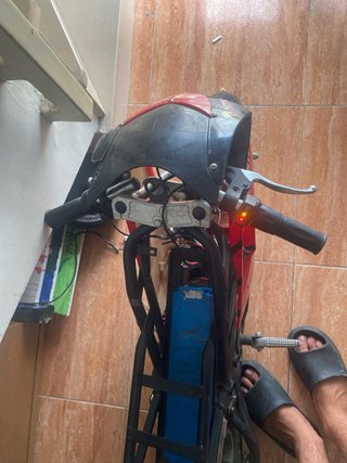 Moto Eléctrica Infantil Motocross Roja