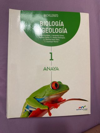 Biología y geología, Bachillerato 1 Aprender es...