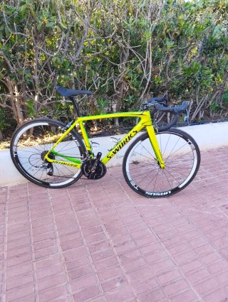 Bicicleta S-Works Amarilla talla M 52