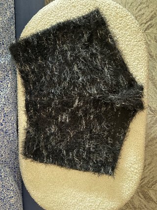 Pantalón de punto efecto pelo