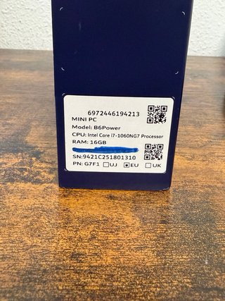Mini PC i7 10ª Gen 16GB RAM 256GB NVMe Win 11 pro