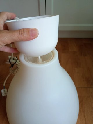 Lámpara colgante Ikea blanca