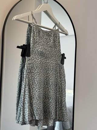 Vestido corto floral verde