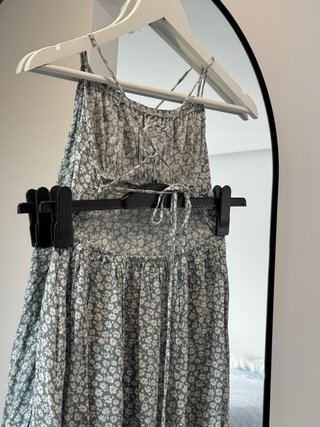 Vestido corto floral verde