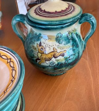Juego de café de cerámica de TALAVERA