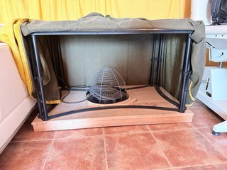 Mesa Forja Cristal Calefactor Eléctrico