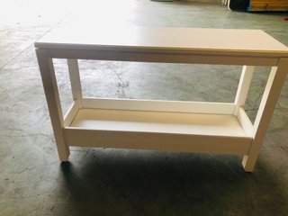 Consola auxiliar IKEA madera blanca